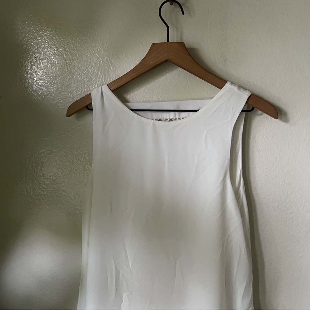 Lulus | Feeling Fierce Ivory Fringe Shift Dress - Picture 3 of 7